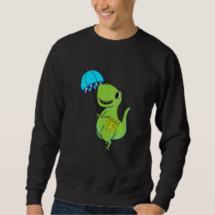 Kids Dinosaur Umbrella Hanukkah Rex Chanukah Jewis Sweatshirt