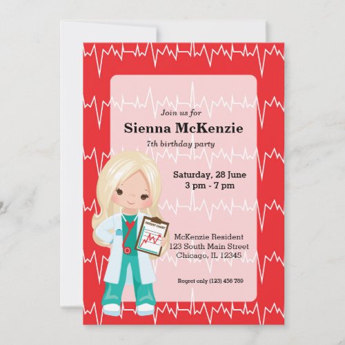 Kids Doctor Invitation