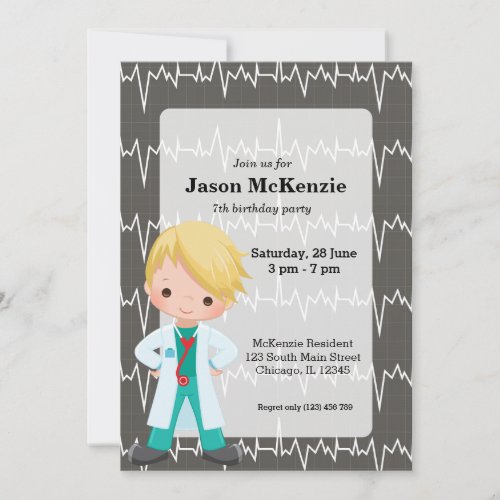 Kids Doctor Invitation