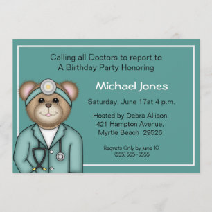 Kids Doctor Invitations