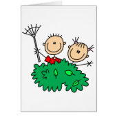 Kids Doing Yardwork Card (Front)