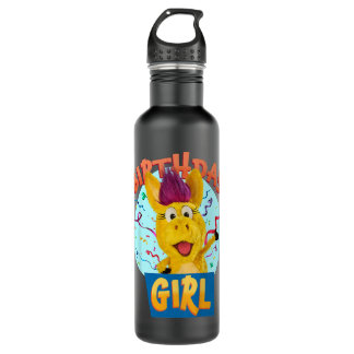 Kids Donkey Hodie Birthday Girl Donkey Celebration Stainless Steel Water Bottle