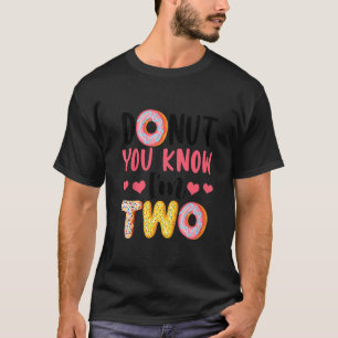Kids Donut You Know I'm Two 2nd Birthday Second Bd T-Shirt