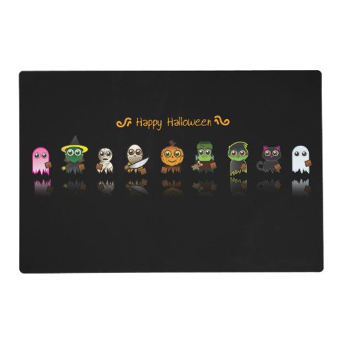 Kids Double Sided Halloween Placemat