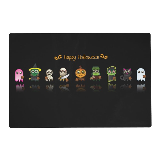 Kids Double Sided Halloween Placemat (Front)