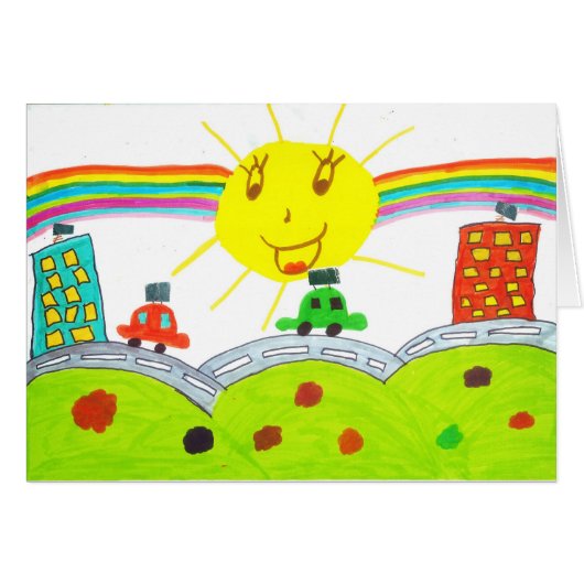 kids drawings 7 cards (Front Horizontal)