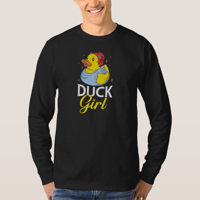 Kids  Duck  Duck Girl Ducks T-Shirt (Front)