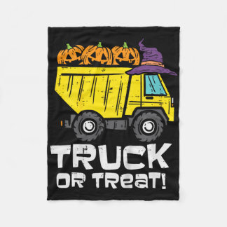 Kids Dump Truck Or Treat Halloween Costume Toddler Fleece Blanket