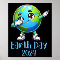 Kids Earth Day Dabbing Planet Earth Climate Change