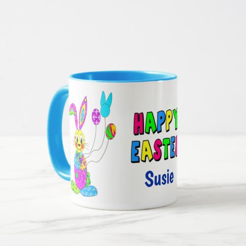 Kids Easter Bunny Kaleidoscope Collection Mug