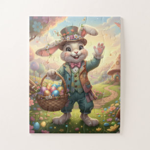 Kids Easter Bunny puzzle - 30 oversized pieces