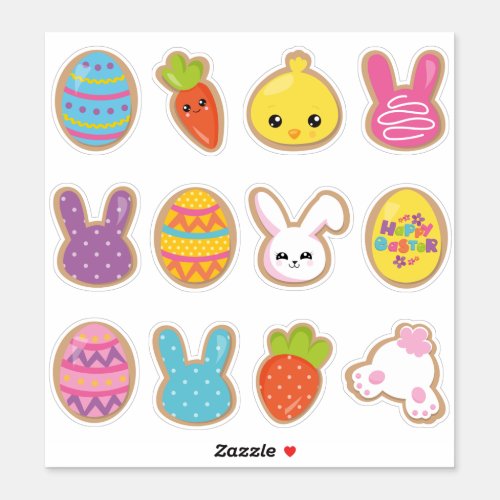 Kids Easter Cookies Sticker