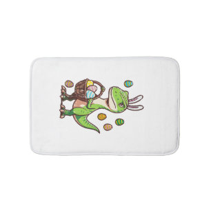 Kids Easter Dinosaur Trex Egg Hunting Boys Kids To Bath Mat