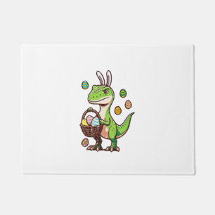 Kids Easter Dinosaur Trex Egg Hunting Boys Kids To Doormat