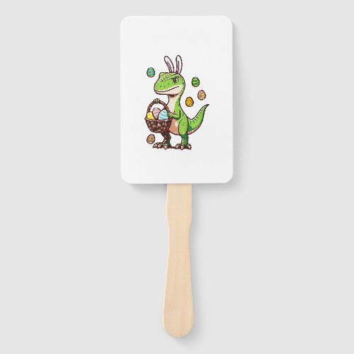 Kids Easter Dinosaur Trex Egg Hunting Boys Kids To Hand Fan