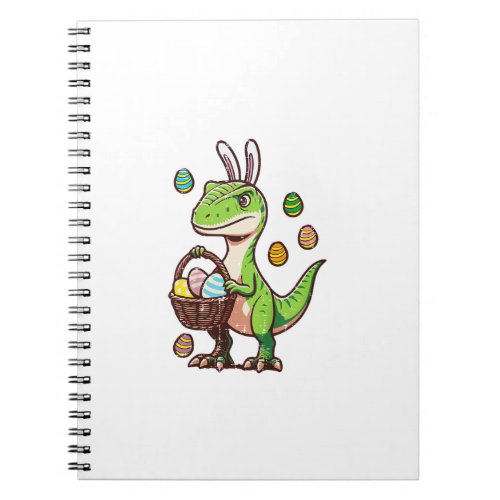 Kids Easter Dinosaur Trex Egg Hunting Boys Kids To Notebook