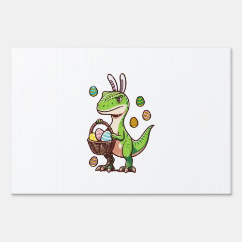 Kids Easter Dinosaur Trex Egg Hunting Boys Kids To Sign