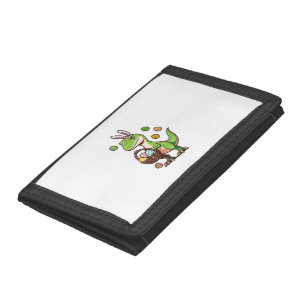 Kids Easter Dinosaur Trex Egg Hunting Boys Kids To Trifold Wallet