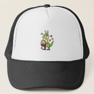 Kids Easter Dinosaur Trex Egg Hunting Boys Kids To Trucker Hat