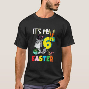 Kids Easter Egg Hunt 6th Birthday Cute Easter Husk T-Shirt