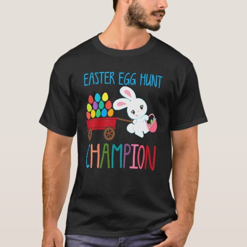 Kids Easter Egg Hunt Champion   Easter Bunny Egg B T_Shirt