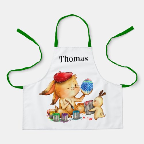 Kids Easter Egg Painter Apron