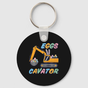 Kids Easter Excavator Eggs Cavator Construction Bo Keychain