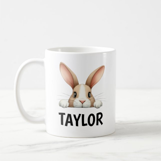 Kids Easter Mug Easter Gift Custom Name (Left)