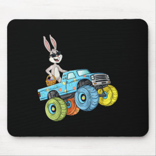 Kids Easter Rabbit Riding Monster Truck Fun Boys G Mouse Pad