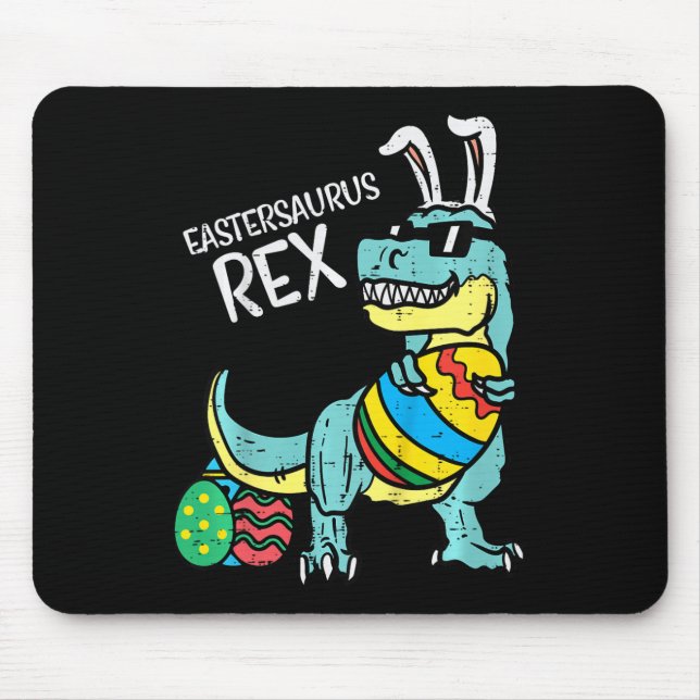 Kids Eastersaurus Rex Easter Trex Bunny Toddler Bo Mouse Pad (Front)