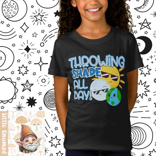 Kids Eclipse Shirt Throwing Shade All Day April 8 T_Shirt