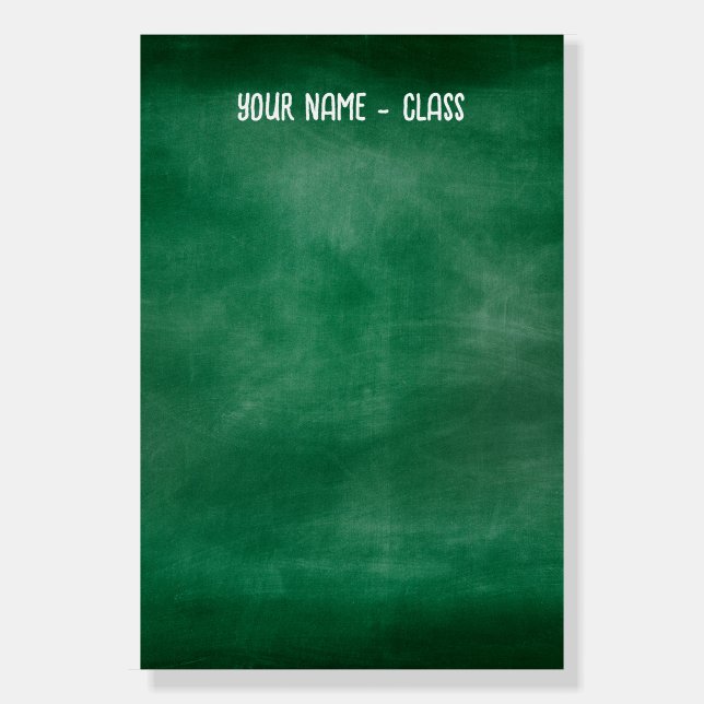 Kids Editable Class Schedule Chart Foam Board (Back)