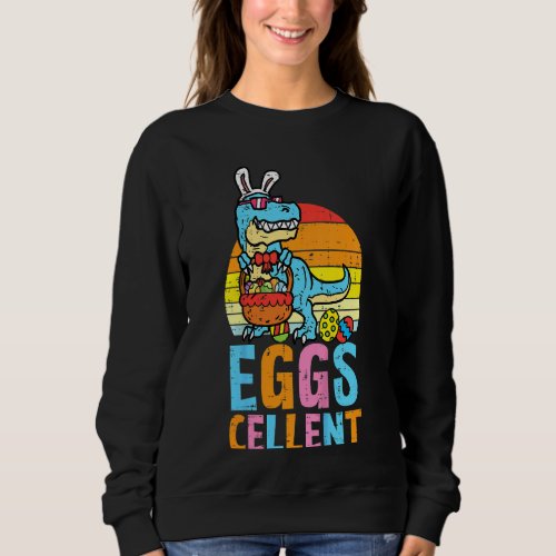 Kids Eggs Cellent Easter Trex Bunny Toddler Boys E Sweatshirt