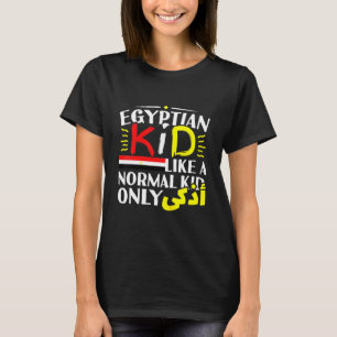 Kids Egyptian Kid Boys Girl Arabic Writing Egypt P T-Shirt