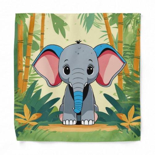 Kids elephant design Bandana