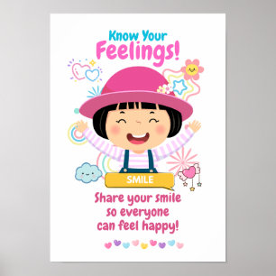 Kids Emotion Featuring Happy Poster