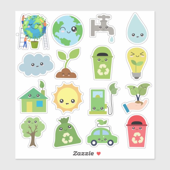 Kids Environmental Protection Sticker (Sheet)