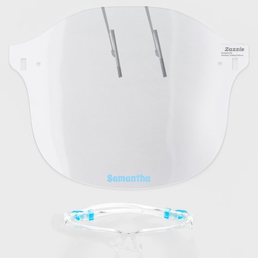 Kid's Face Shield with Windshield Wiper Design (Front w/Glasses)