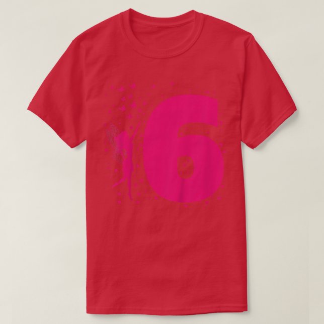 Kids Fairy Birthday Age 6 Six years Old Girls Part T-Shirt (Design Front)