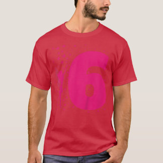 Kids Fairy Birthday Age 6 Six years Old Girls Part T-Shirt