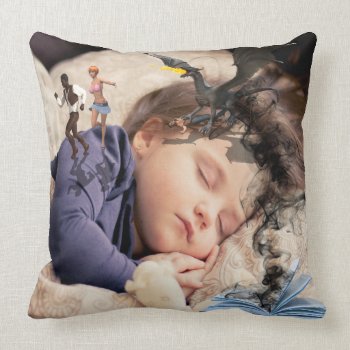 Kids Fantasy Throw Pillow by Design_Thinking_4Y at Zazzle