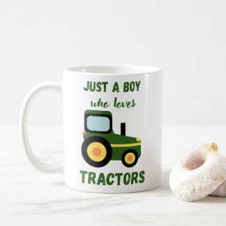 Kids Farm Lifestyle Just A Boy Who Loves Tractors Coffee Mug