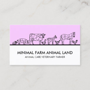Kids Farm Party Business Card
