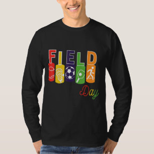 Kids Field Day  School Feild Day Games Colorful Te T-Shirt