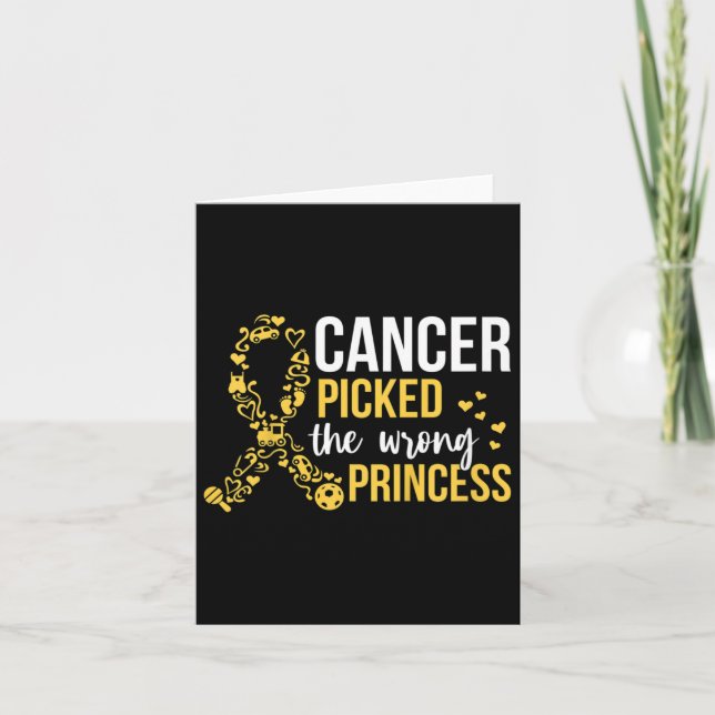 Kids Fight Childhood Cancer Quote For A Cancer War Card (Front)