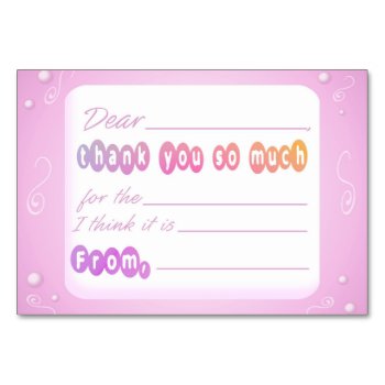 Kids Fill In The Blanks Thank You Cards by MisfitsEnterprise at Zazzle