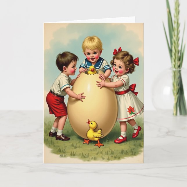 Kids Find A Chick Egg Surprise Card (Front)