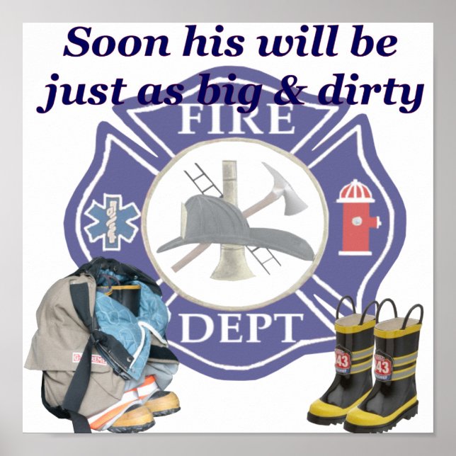 Kids Fire Dept Poster (Front)