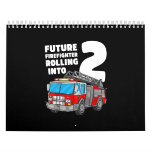 Kids Fire Truck 2nd Birthday 2 Boy Toddler Fire Calendar