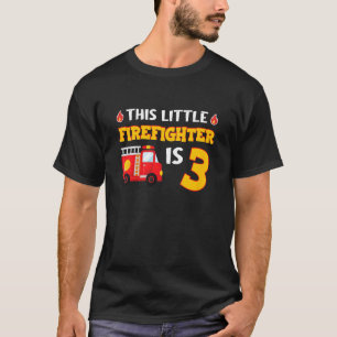 Kids Fire Truck 3 Year Old Little Firefighter 3r T-Shirt